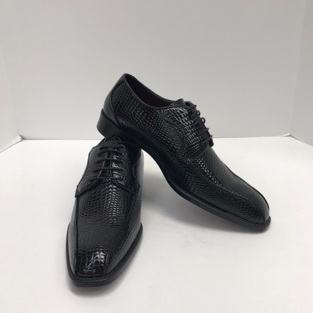 Bolano Men's Black Dress Shoes Oxfords Bike Track Man Made Material Size 9.5